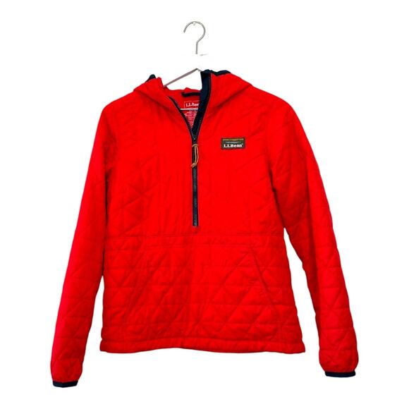 L.L. Bean Red Katahdin Insulated Pullover Jacket Size XS - Picture 1 of 7
